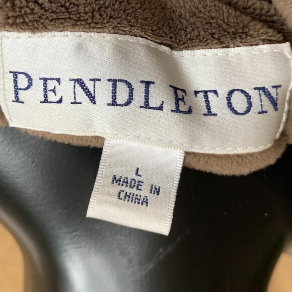 Pendleton Velour Satin Trim Jacket Sz L - Picture 11 of 16